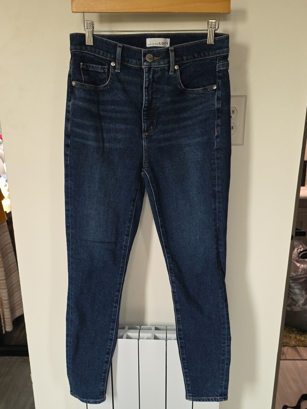 LOFT Dark Blue Skinny Jeans